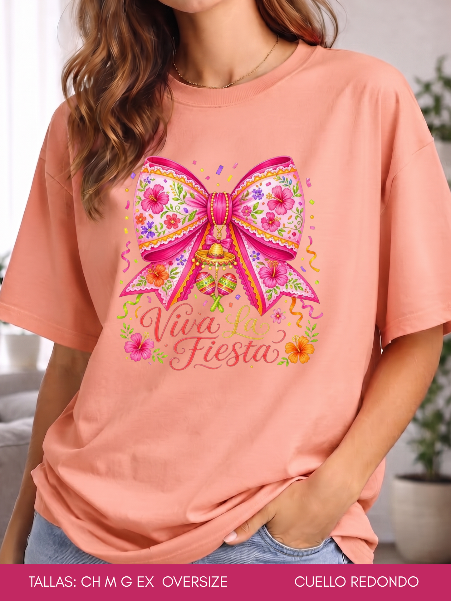 PLAYERA MOÑO VIVA LA FIESTA