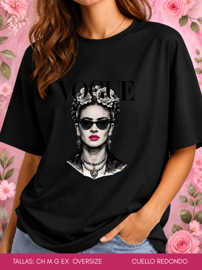 PLAYERA VOGUE FRIDA LENTES