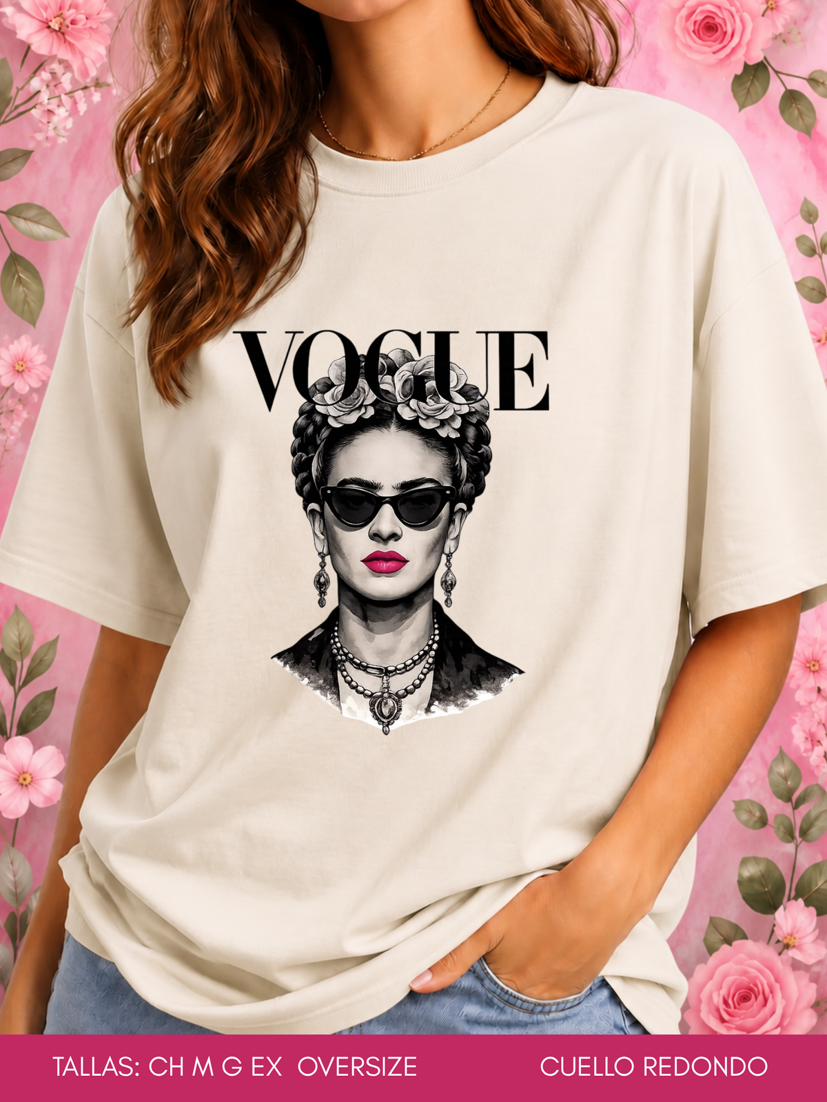 PLAYERA VOGUE FRIDA LENTES