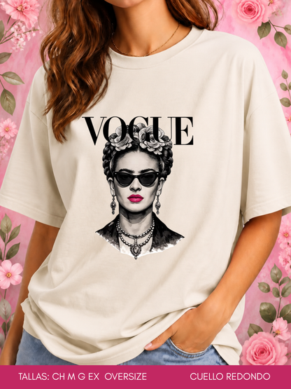 PLAYERA VOGUE FRIDA LENTES
