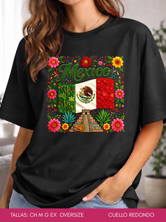PLAYERA BANDERA DE MEXICO