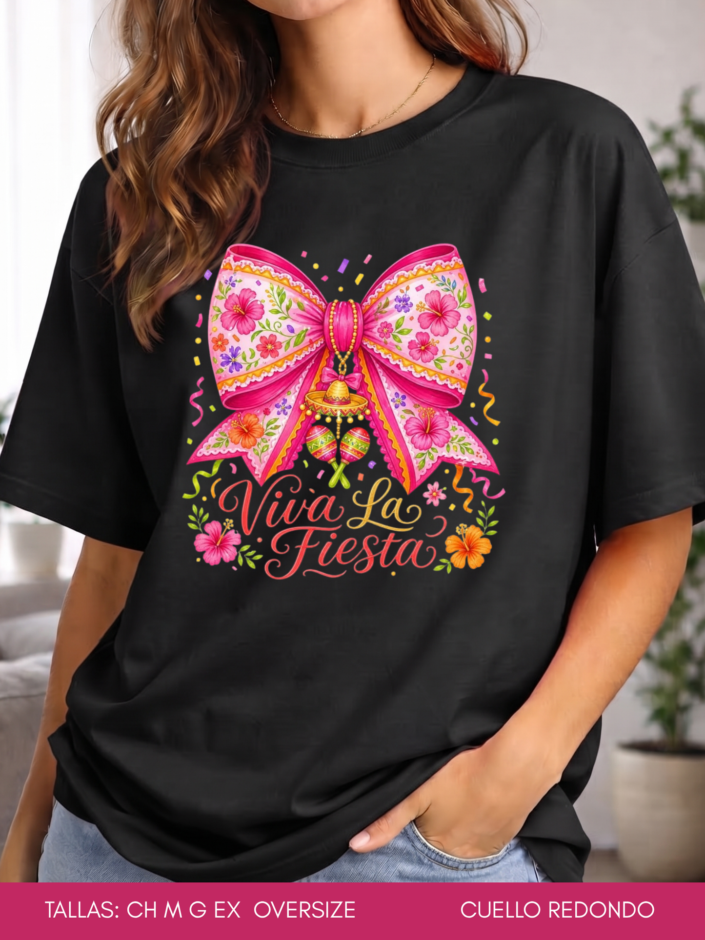 PLAYERA MOÑO VIVA LA FIESTA
