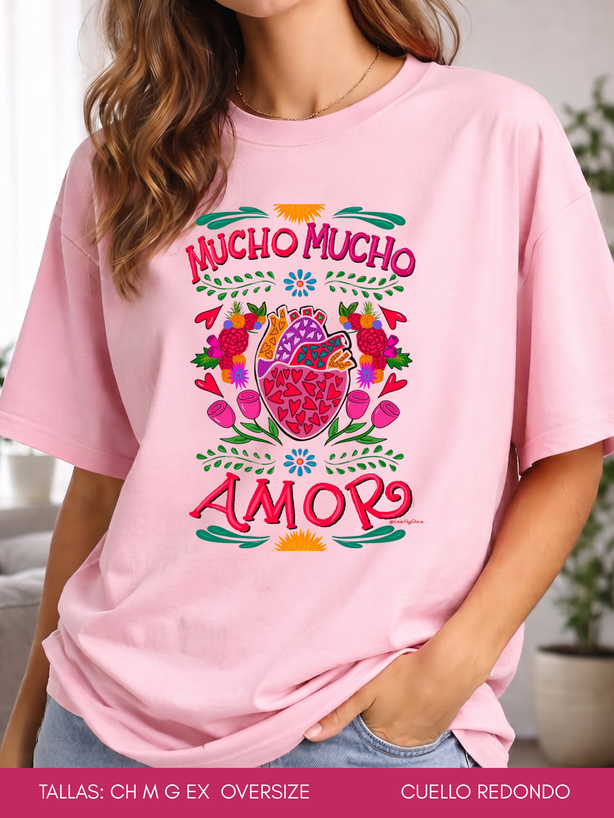 PLAYERA MUCHO MUCHO AMOR