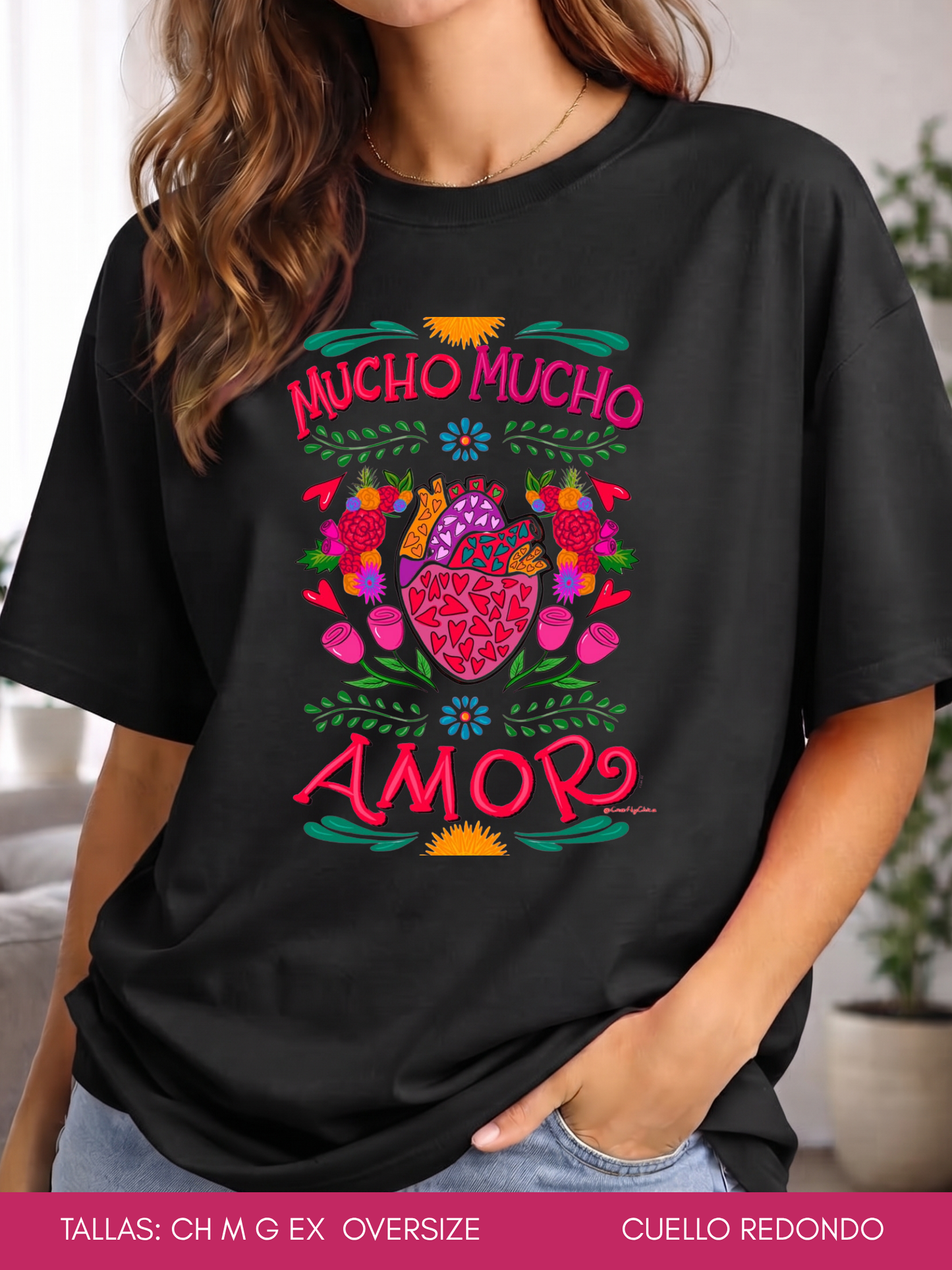 PLAYERA MUCHO MUCHO AMOR