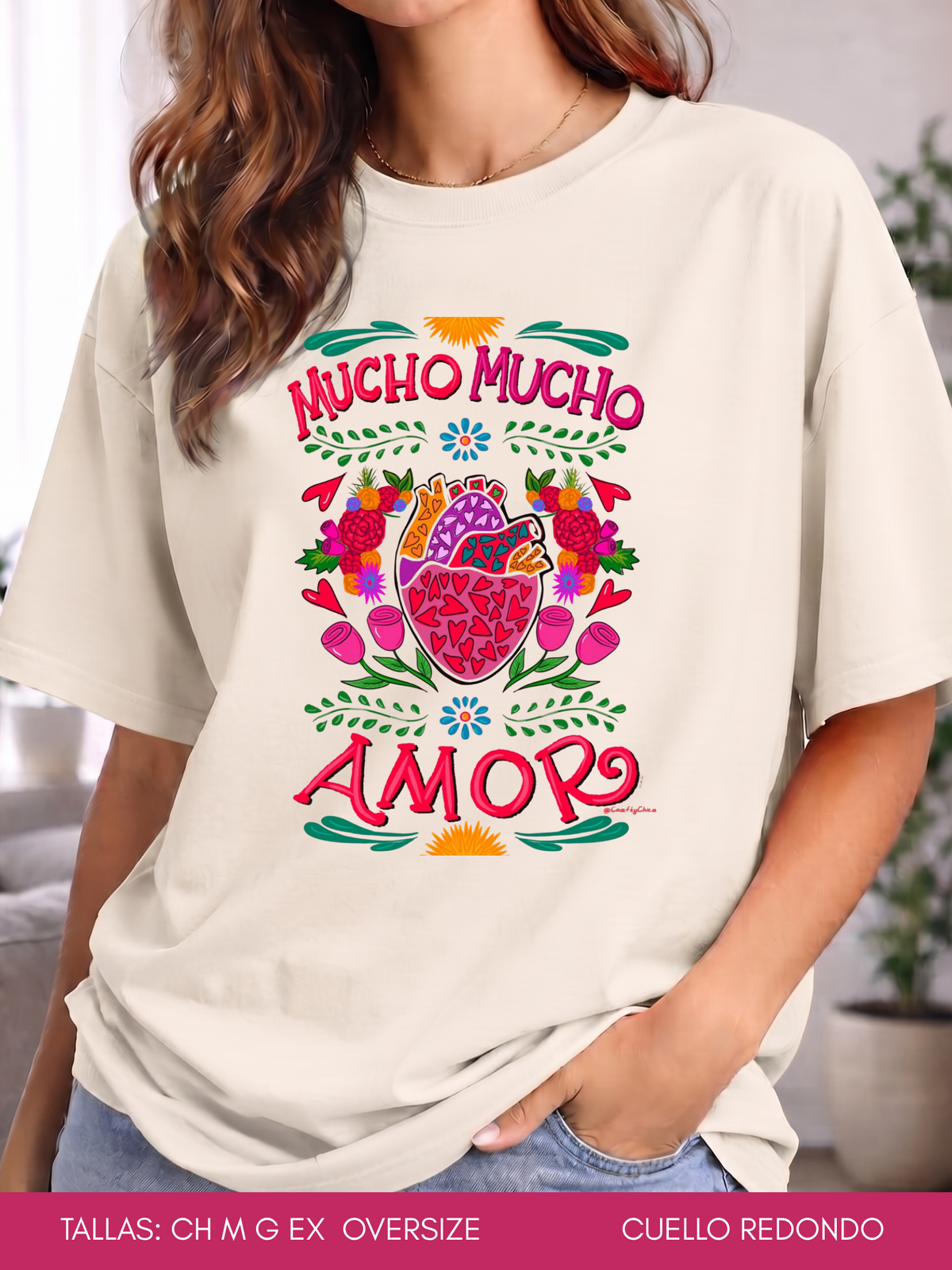 PLAYERA MUCHO MUCHO AMOR