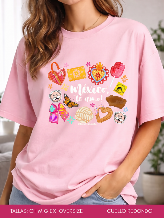 PLAYERA MEXICO TE AMO