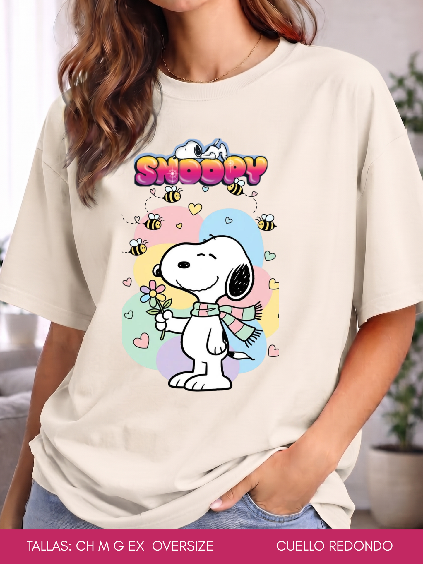 PLAYERA SNOPPY ABEJITAS