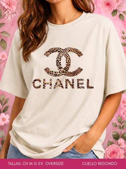 PLAYERA ANIMAL PRINT CHANEL